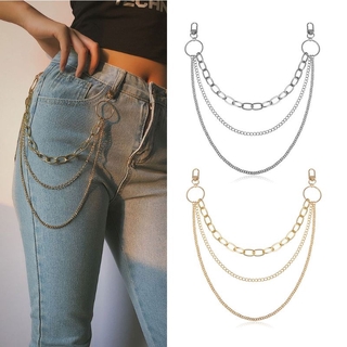 Youyo Dây Xích Nhiều Lớp Đeo Thắt Lưng Quần Jean Phong Cách Punk Cá Tính