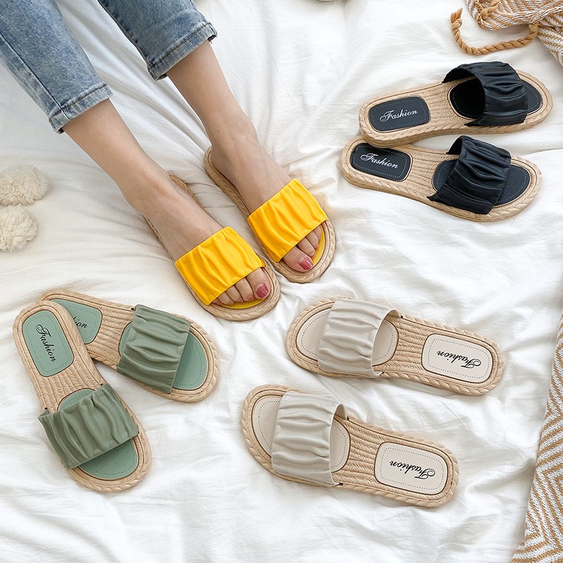 DÉP ULZZANG ĐI BIỂN HÈ QUAI BÈO NHÚN