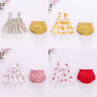 ❌SALE SỐC ❌ Bộ 2 Dây Quần Chip Đũi Bé Gái 5-12kg Hàng QC Cao Cấp