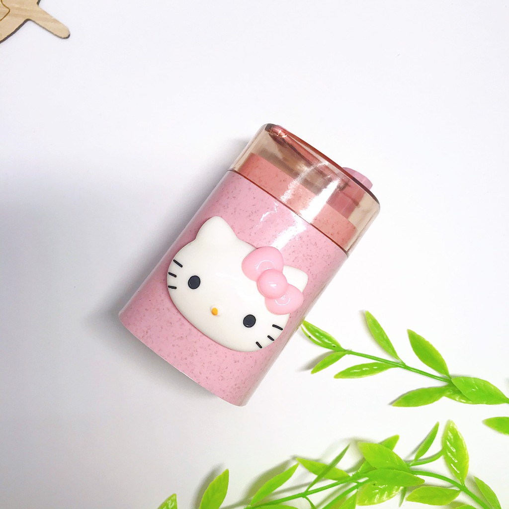 🌸🌸Ống đựng tăm thông minh tự động nhả tăm làm bằng lúa mạch Hello Kitty☘☘