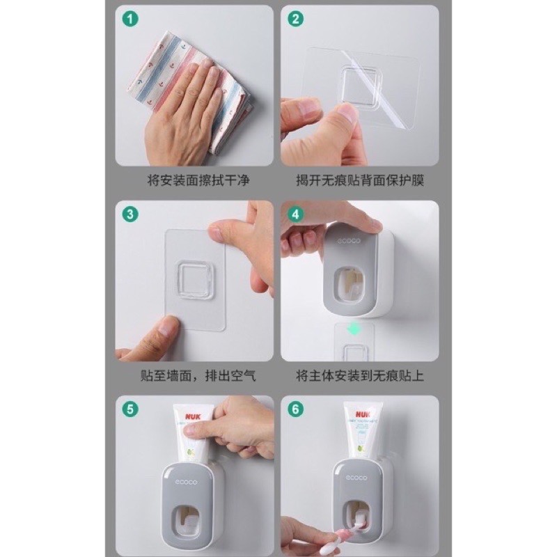 Nhả Kem Đánh Răng ECOCO FREESHIP Hộp lấy kem, nhả kem đánh răng Ecoco cao cấp 1922