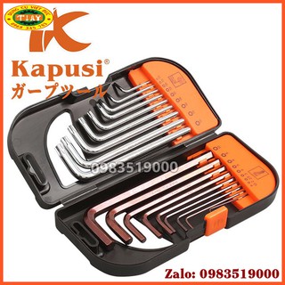 BỘ LỤC GIÁC BI - LỤC GIÁC HOA THỊ ( LỤC GIÁC BÔNG) 18 CHI TIẾT KAPUSI JAPAN, LỤC GIÁC CHỮ L cao cấp