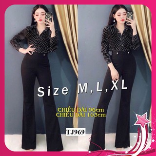 Đồ Bay Đẹp 🎁FREESHIP🎁 Jum dài ống loe áo bi dây kéo lưng xinh xắn TJ969