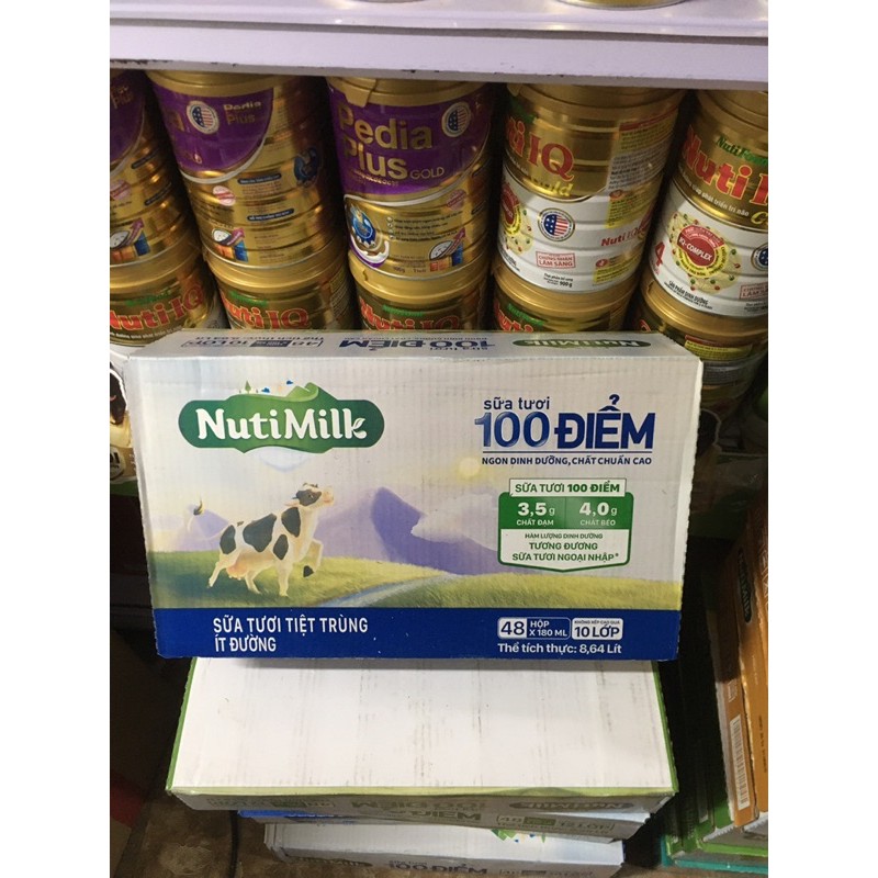 Combo 2 dây sữa Nutimilk hộp 180ml