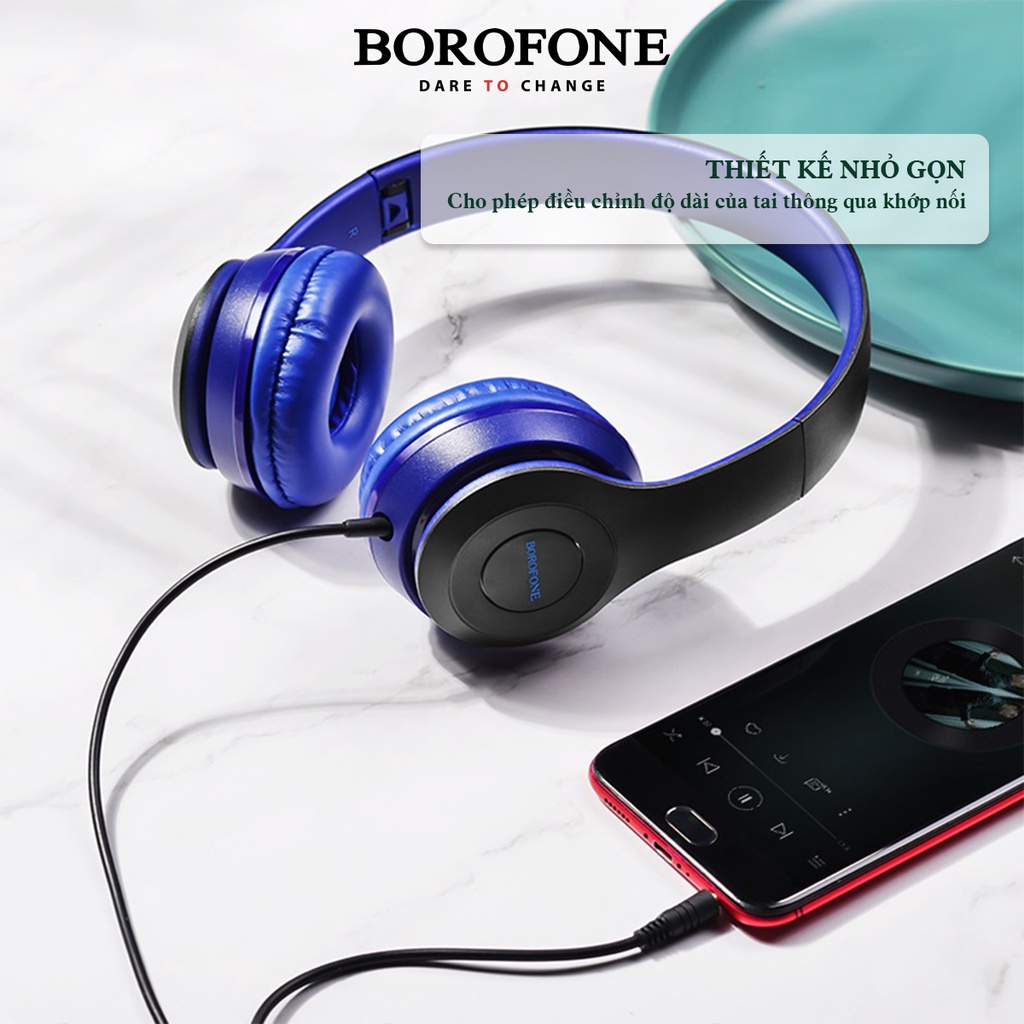 Tai nghe chụp tai có dây BOROFONE BO5 Star Sound dài 1.2m - AK Mobile