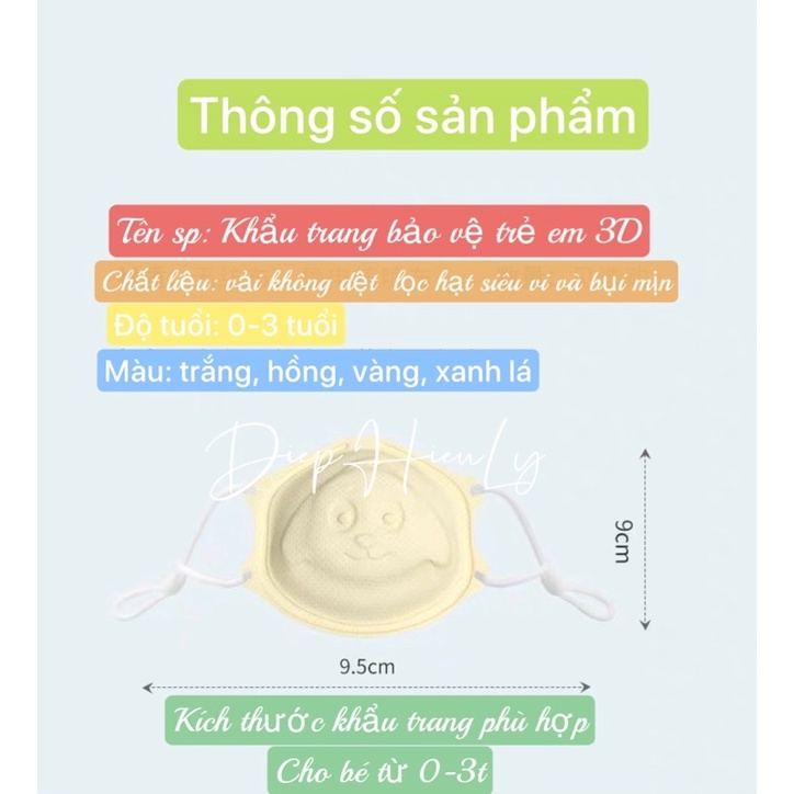 Khẩu trang cho bé, Khẩu trang trẻ em 4 lớp chống bụi và kháng khuẩn