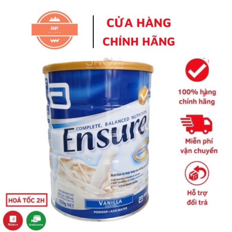 Sữa Ensure Úc 850g Chất lượng đảm bảo, Giá Tốt date t6/2023