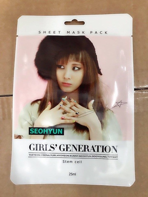 SALE Hộp 10 Mặt nạ ca sĩ Stem Cell Girls 'Generation - Hàn Quốc