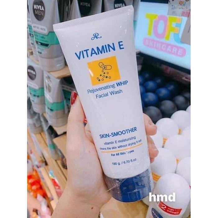 Sữa rửa mặt Aron vitamin E Thái Lan