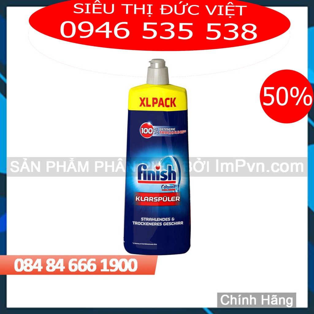 Combo viên rửa bát Finish Hộp All in one  90 viên, Muối 1.2kg, Nước làm bóng 750ml - siêu thị đức việt