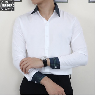 Áo sơ mi lụa tay dài - gdsm09