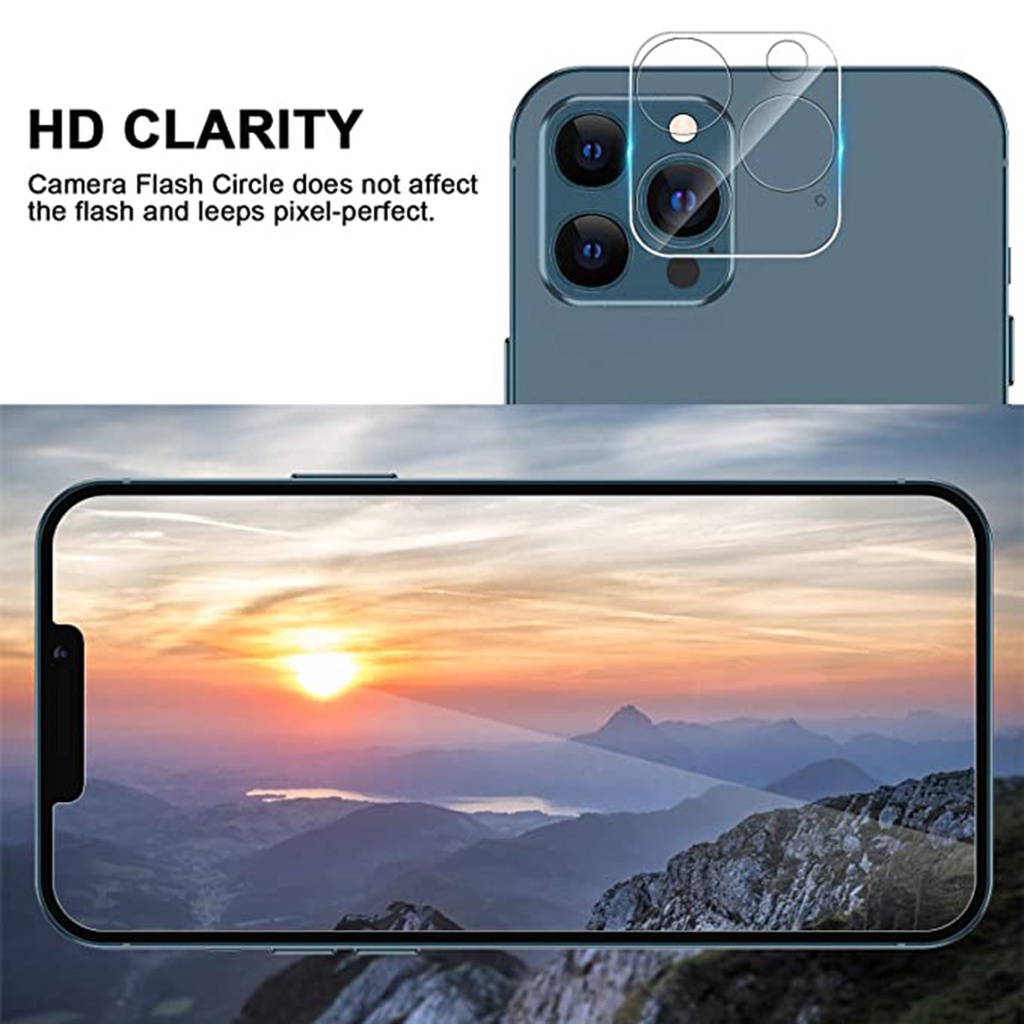 1 Kính Cường Lực Bảo Vệ Camera Cho Iphone 12 13 14 Pro Max 12 Mini 11 12 13 14 Pro Max
