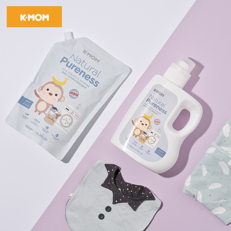Nước giặt đồ sơ sinh hữu cơ K-MOM Hàn Quốc