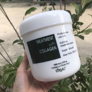 KEM HẤP DẦU Ủ TÓC PHỤC HỒI TÓC HƯ TỔN COLLAGEN KENDALI 1000ml