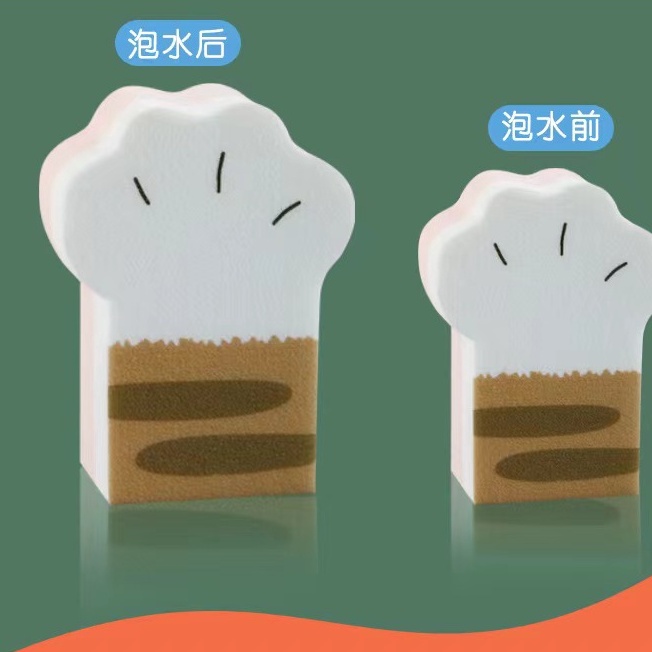 1 Cái Mút Trang Điểm Ướt Và Khô Hình Chân Mèo Dễ Thương Fmz