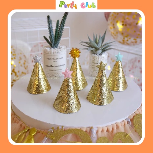 Mũ sinh nhật saquin vương miệng cho bé