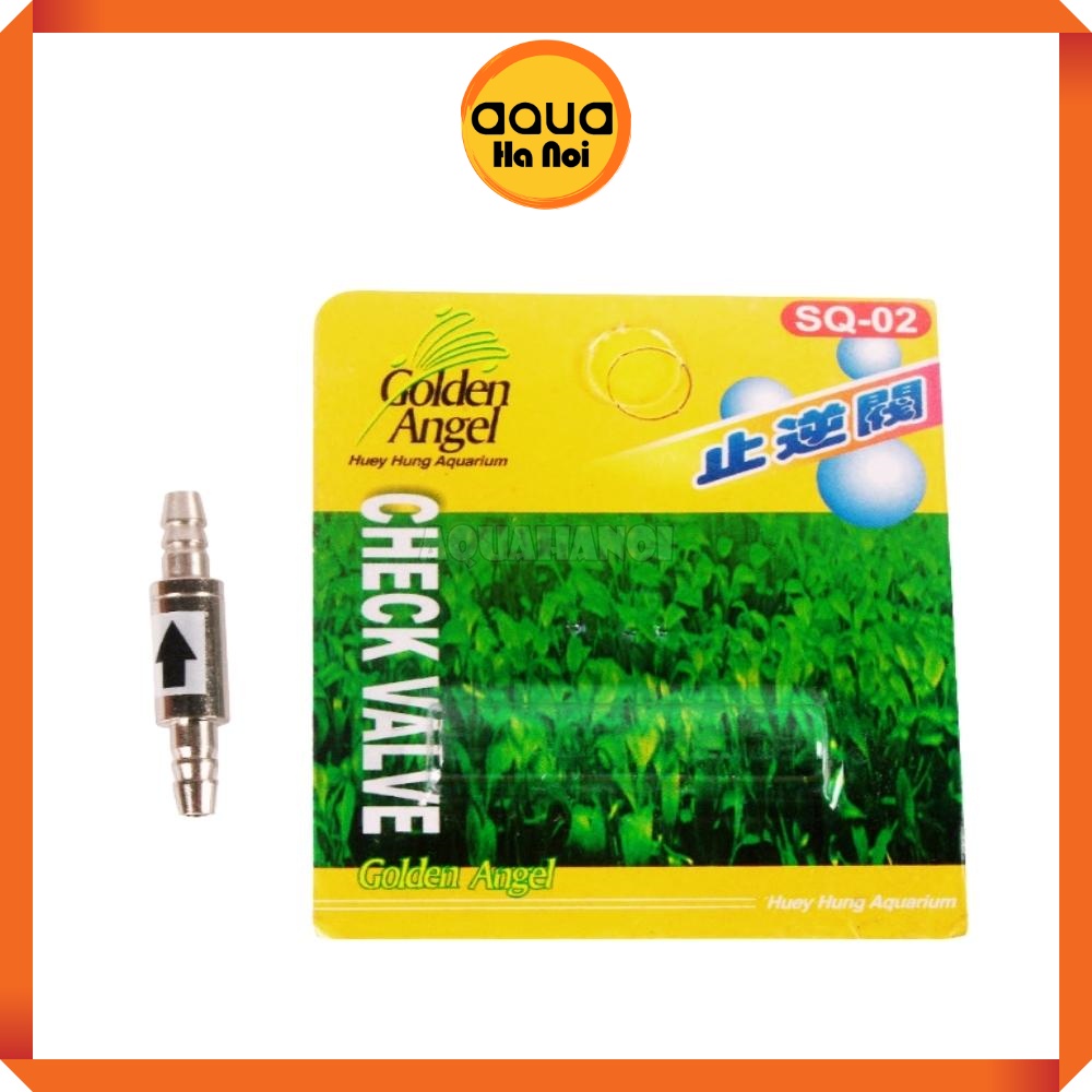 Van 1 chiều inox CO2/Oxy Golden Angel SQ-02 ngăn nước hồ thủy sinh tràn vào thiết bị CO2