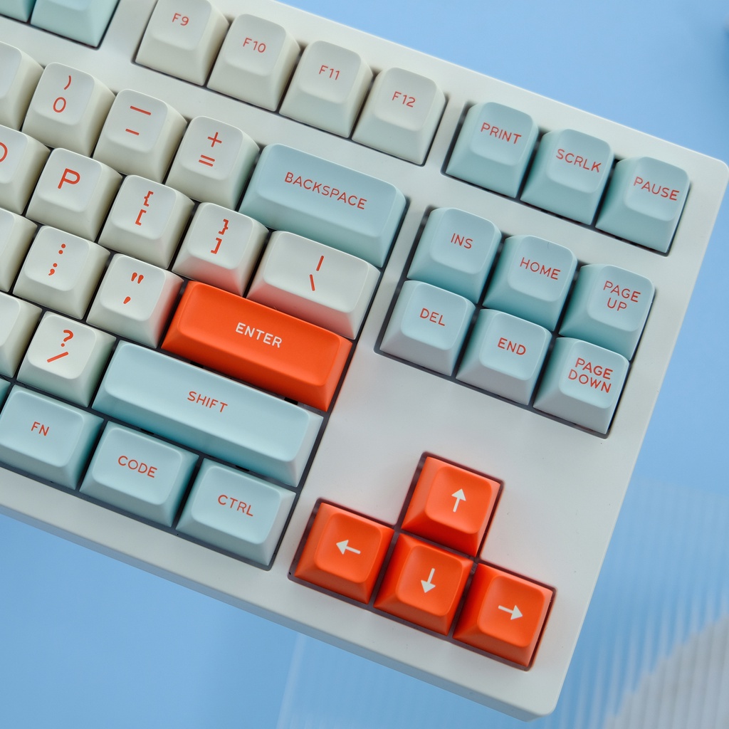 Bộ 172 Phím Bấm MG Salmon Bằng ABS Cho Bàn Phím Cơ ANSI & ISO Layout Tương Thích Với Cherry MX Kailh Gateron TTC