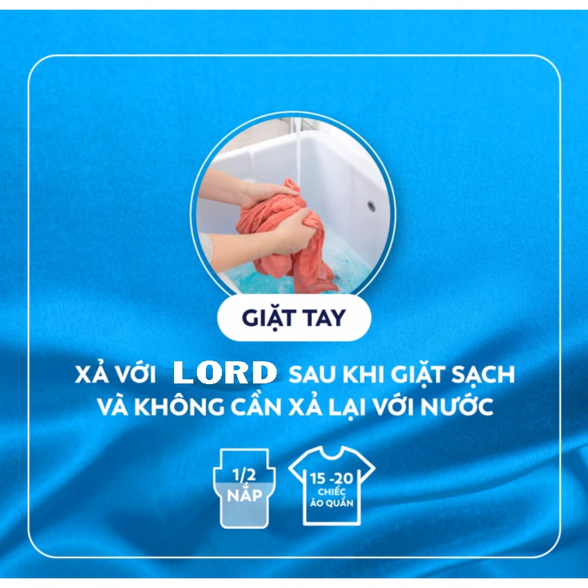 Nước xả làm mềm vải Lord 1.81 lít hương sớm mai