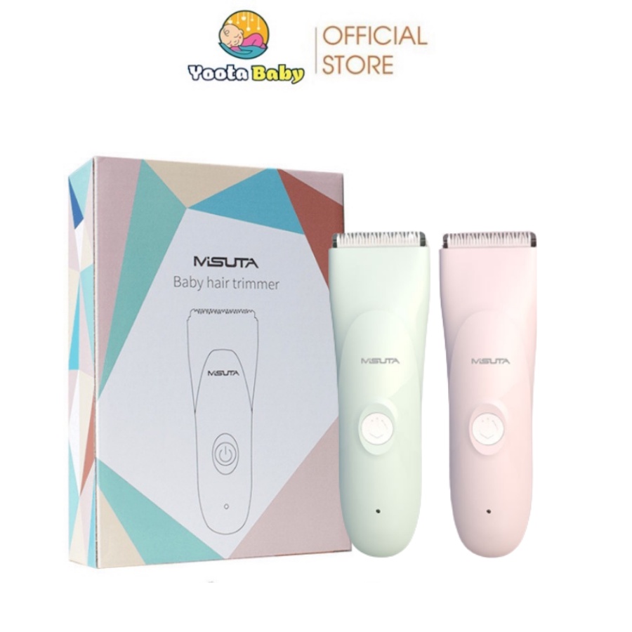 Tông Đơ Cắt Tóc Pin Sạc MISUTA Cao Cấp Chạy Êm Chống Nước Không Hút Tóc Cho Trẻ Sơ Sinh
