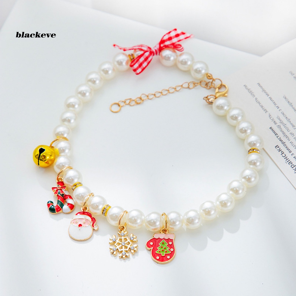 Vòng Cổ Ngọc Trai Nhân Tạo Phối Mặt Hoạt Hình Dễ Thương Cho Thú Cưng