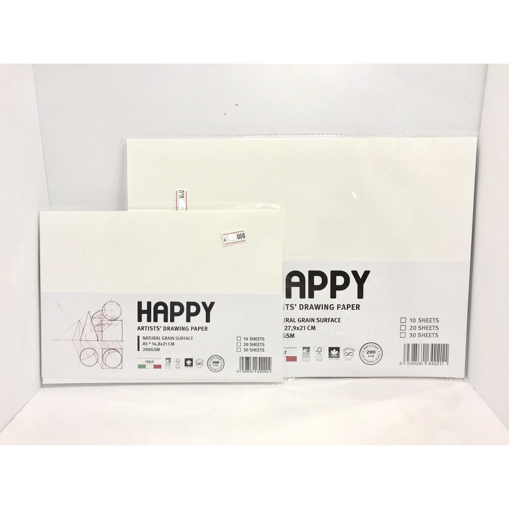 [SUMMER] Giấy Vẽ Happy 160gsm/ 200gsm - vẽ chì, vẽ phác thảo