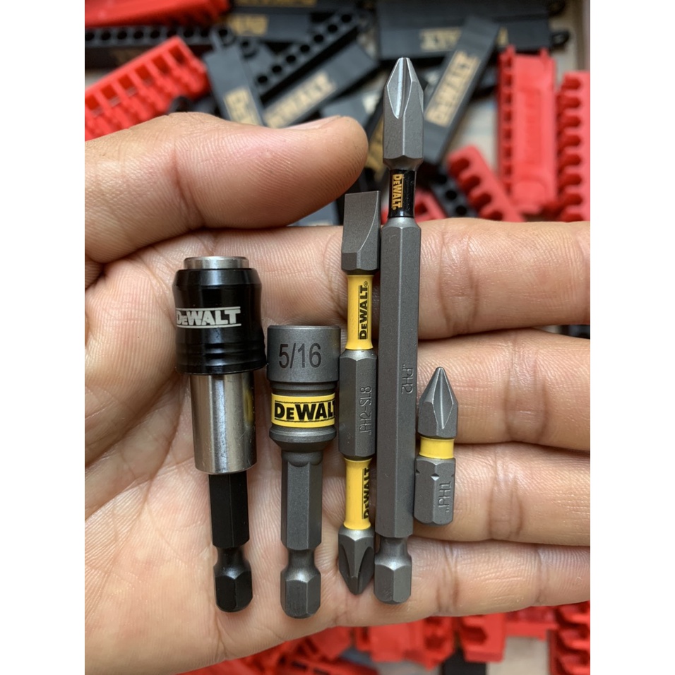 Bộ mũi vít PH1 - PH2 - PH3 - SL8 - đầu bắn tôn Dewalt chính hãng có từ