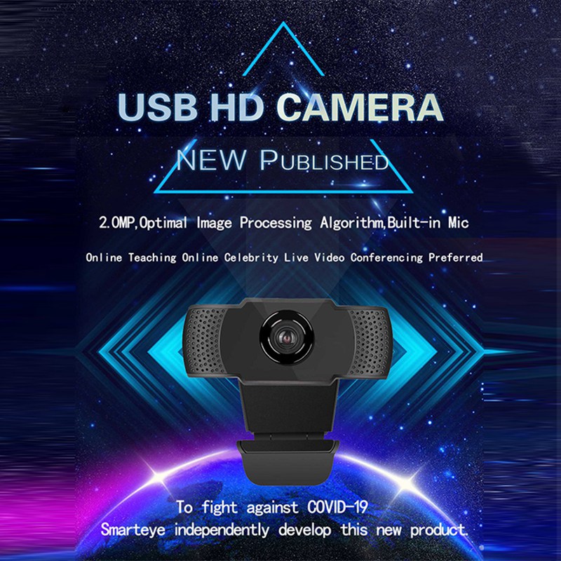 Webcam Usb Hd Gl68 480p Aoni 1080p Kèm Mic