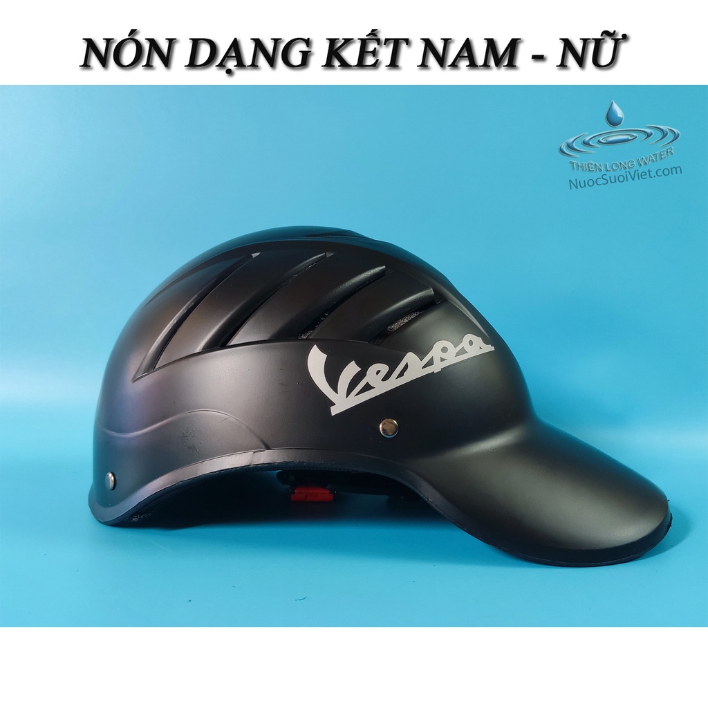 Nón Bảo Hiểm Dạng Kết Tem Vespa - Phù Hợp Nam Nữ Thời Trang