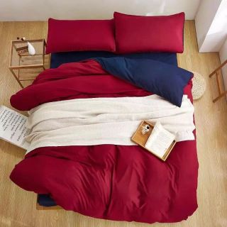 Bộ chăn ga gối poly nhập trơn màu sang chảnh bo chun theo yêu cầu