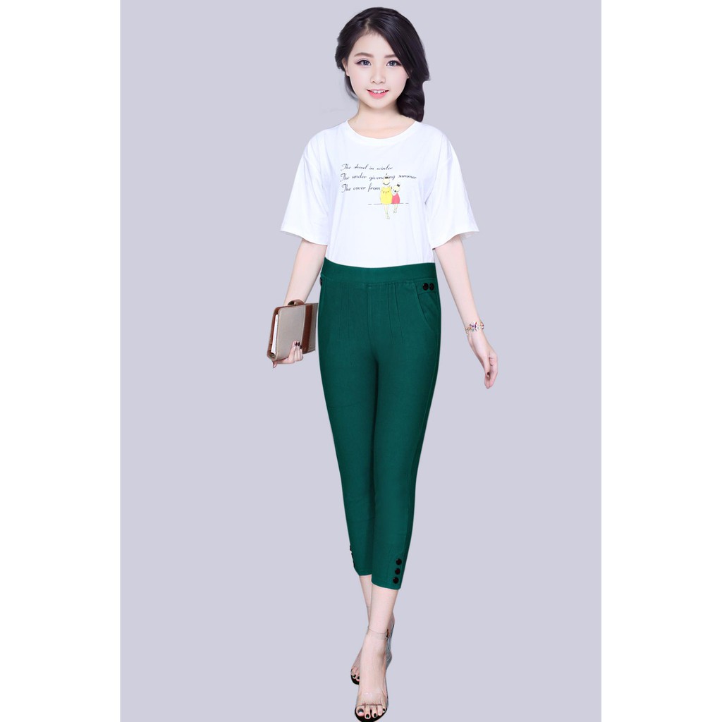 Quần Lững Nữ Thun Cotton Co Giản Sp Lth10(10 nút ) | BigBuy360 - bigbuy360.vn
