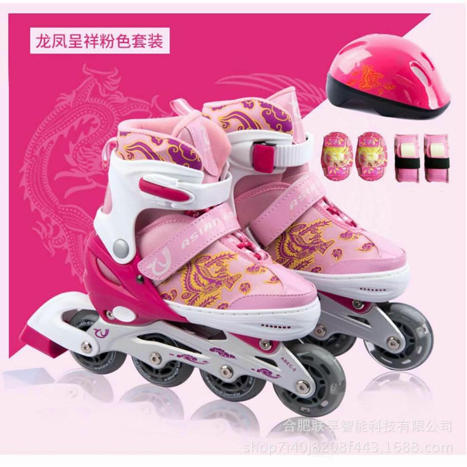 Giày trượt patin trẻ em hộp full box có đủ đồ bảo hộ - Hàng nhập khẩu