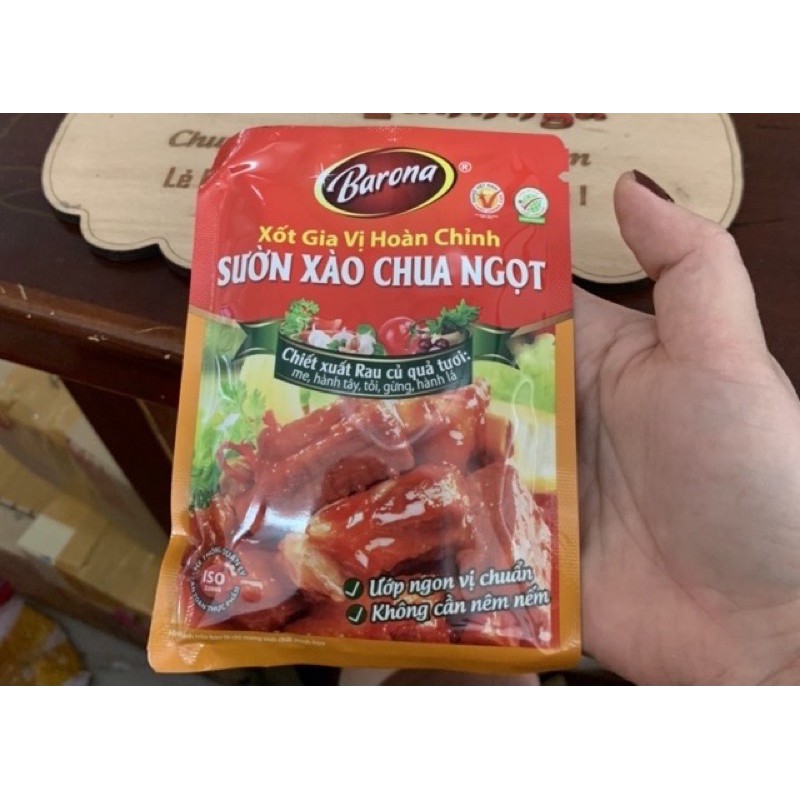 Xốt Gia Vị Hoàn Chỉnh BARONA 80gr Không Cần Nêm Thêm Gia Vị