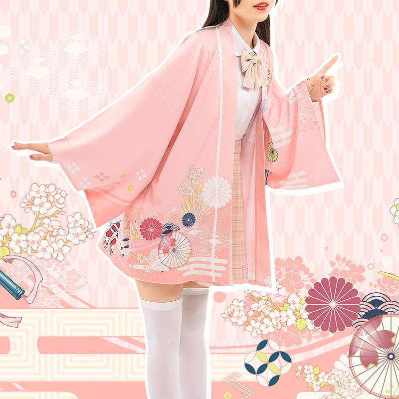 Áo Khoác Cardigan Dáng Rộng Hóa Trang Nhân Vật Shinobu Nezuko Kimetsu No Yaiba