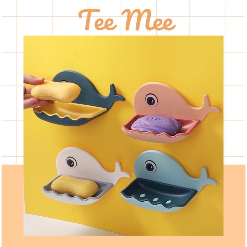 Khay đựng xà bông nhựa hình Cá Voi - Tee &amp; Mee