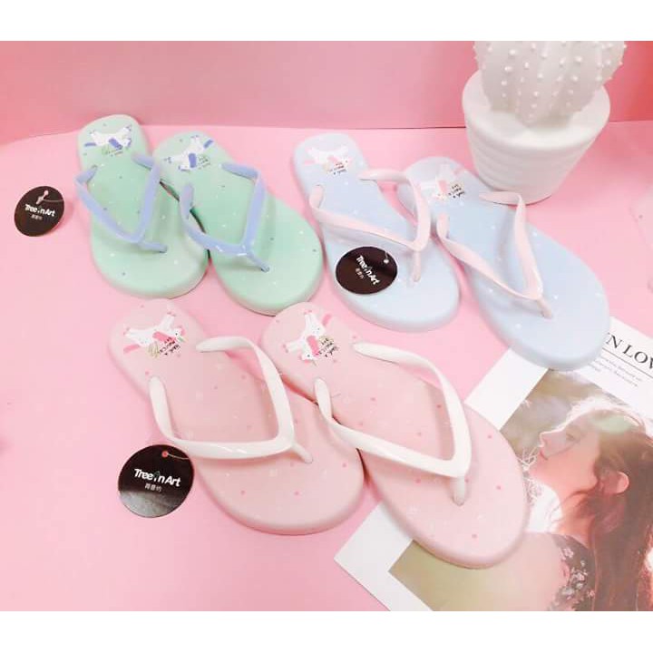 DÉP UNICORN MÀU XANH DƯƠNG
