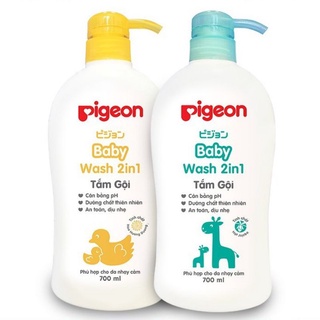Sữa tắm gội 2in1 Pigeon cho bé chai 700ml