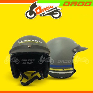 Mũ bảo hiểm 3/4 chính hãng michelin - dado shop