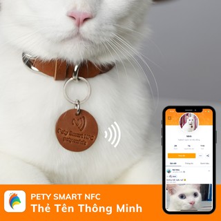 Thẻ tên chó mèo có Chip định danh - Pety Smart NFC