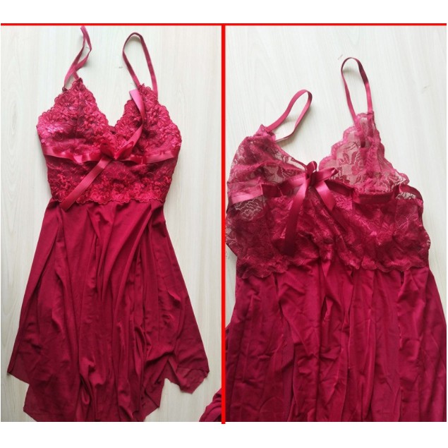 Đồ Ngủ Sexy|Váy Ngủ Sexy Gợi Cảm❣️FreeShip - Có Video Thât❣️ Ren MỎNG Điệu Đà Sexy Đẹp Xuất Sắc(V80)