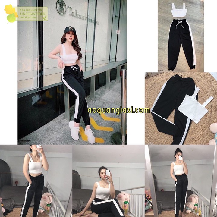 Quần Jogger bo chân 1 sọc to MT297