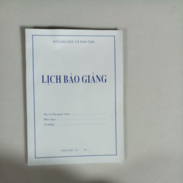 Lịch báo giảng