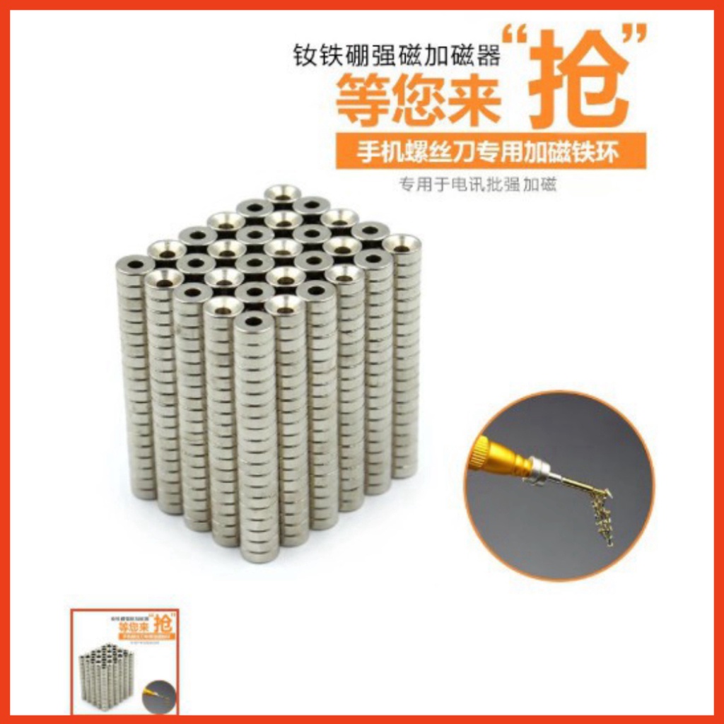 10 viên nam châm gắn đầu tua vít hít ốc