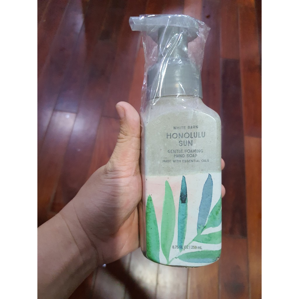 Xà phòng bọt rửa tay diệt khuẩn Bath &amp; Body Works Gentle Foaming Hand Soap Honolulu Sun 259ml (Mỹ)