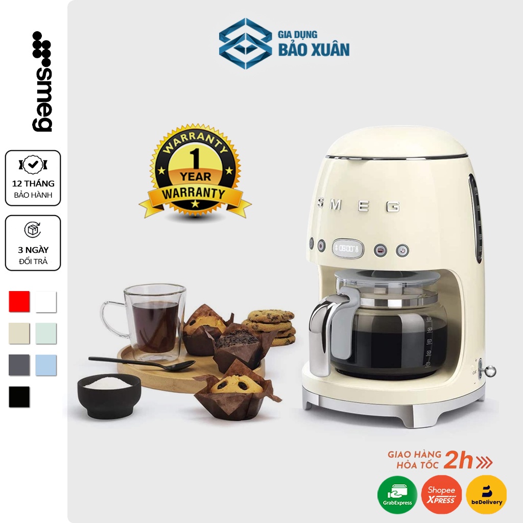 Máy pha cà phê nhỏ giọt SMEG DCF02 Serie hình trứng Nhập Đức