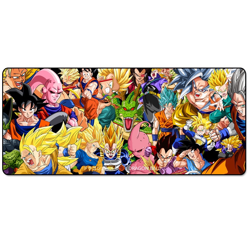 Miếng Lót Chuột In Hình Nhân Vật Super Saiyan 80x30cm, 90x40cm dày 3mm