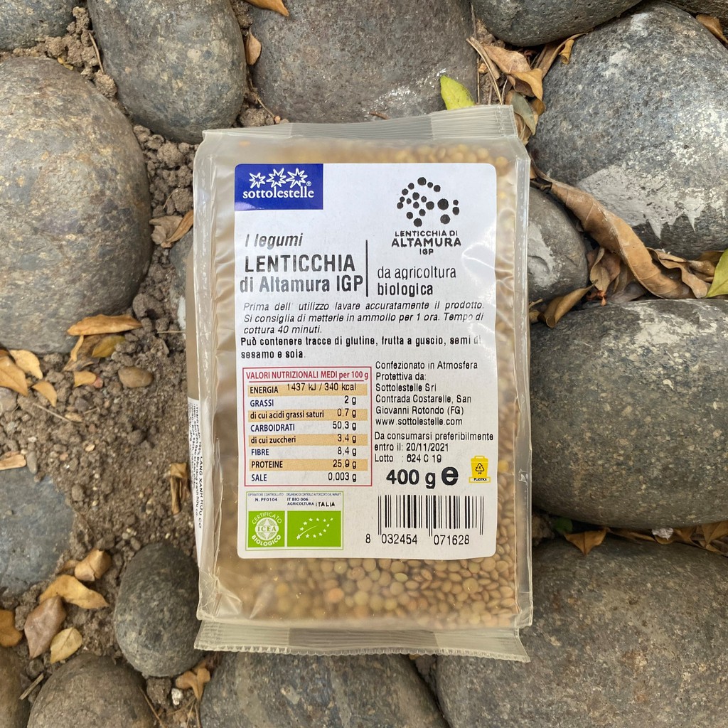 Đậu lăng xanh hữu cơ Sotto 400g