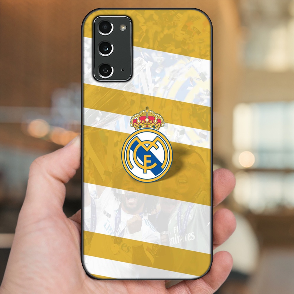 Ốp lưng Samsung Note 20 viền đen in hình Real Madrid