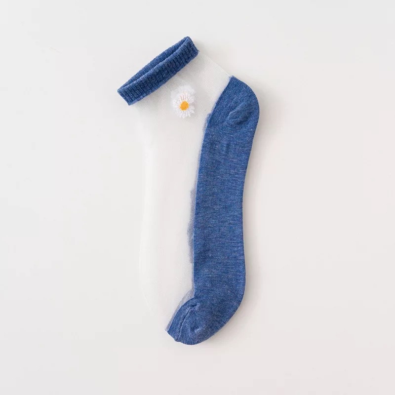 Set 5 Đôi Vớ Lưới Họa Tiết Hoa Cúc Xinh Xắn Dành Cho Nữ | BigBuy360 - bigbuy360.vn