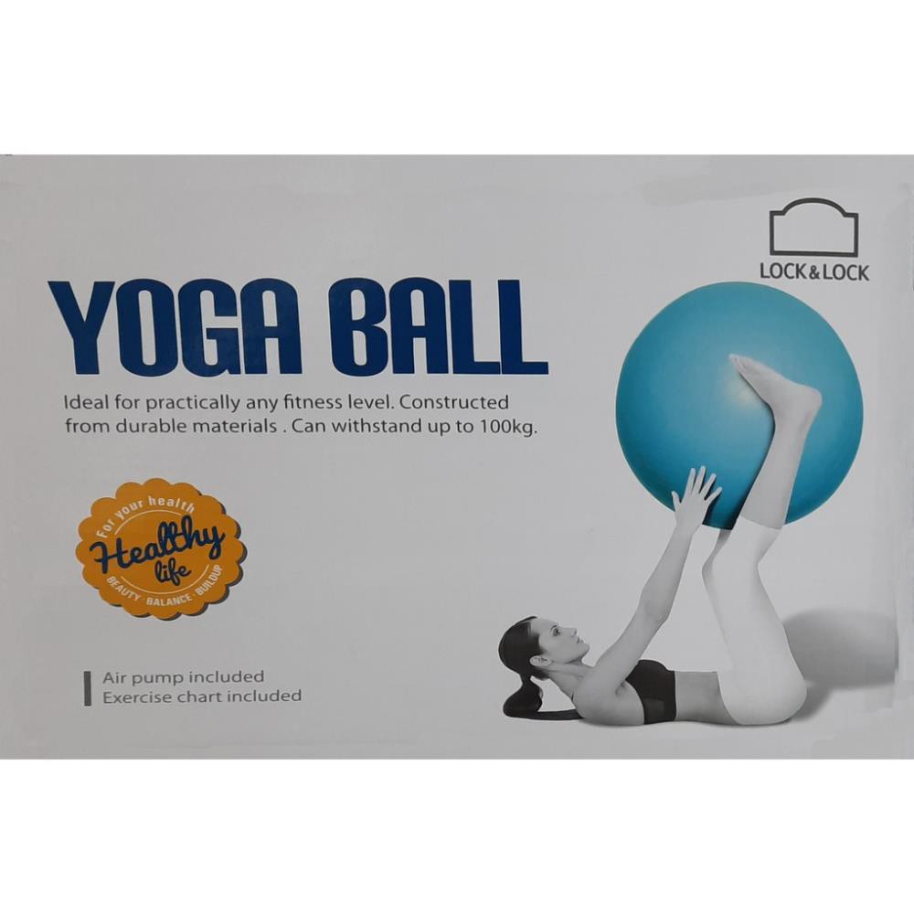 Bóng tập thể dục Yoga Ball Lock&lock HLW805BLU 65cm màu xanh dương